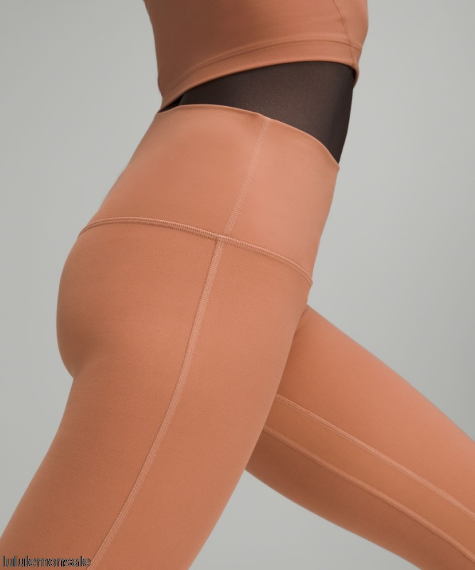 Lululemon Damen DELULU024 | Ausrichten Hochhaus Hose 28 Dusty Clay